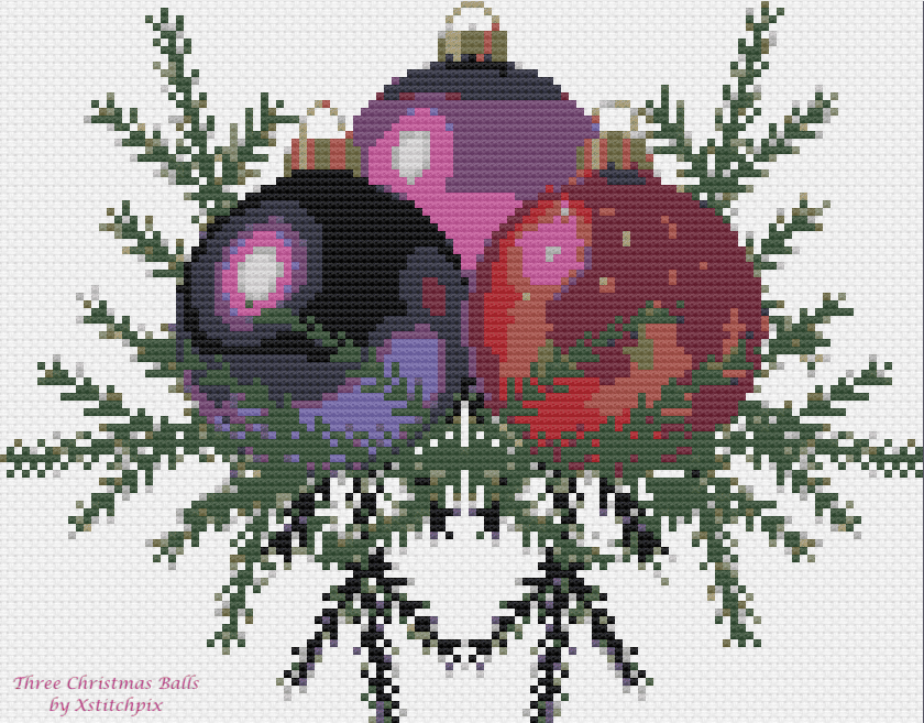 Three Christmas Balls
