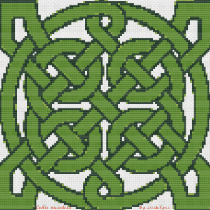 Green Celtic Mandala