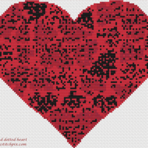 Red dotted Heart