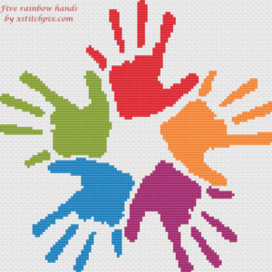 Five Rainbow Hands
