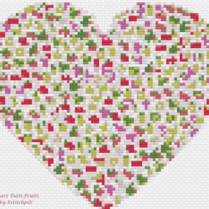 Multicolour Tutti-Frutti Heart