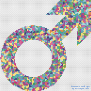 Prismatic Male Sign