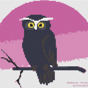 Halloween Perched Owl