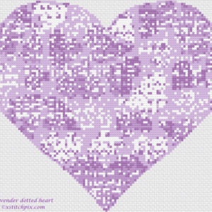 Lavender dotted Heart