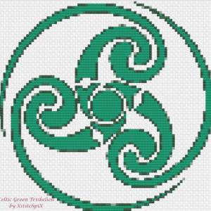 Green Celtic Triskelion