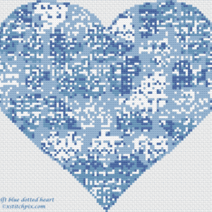 Delft Blue dotted Heart