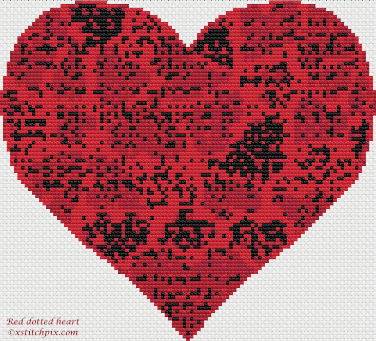 Red dotted Heart